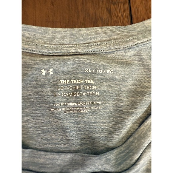 Men's XL Under Armour The Tech‎ Tee Teal Heather - Picture 3 of 7